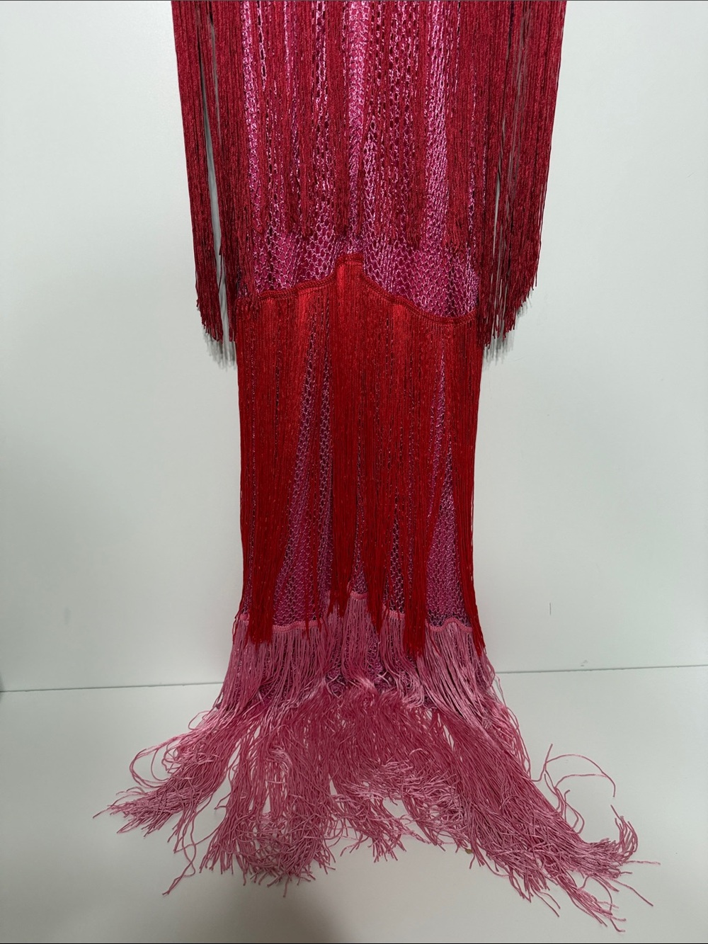 Anthropologie Let me Be Tiered Fringe Ombré Dress - Picture 8 of 17
